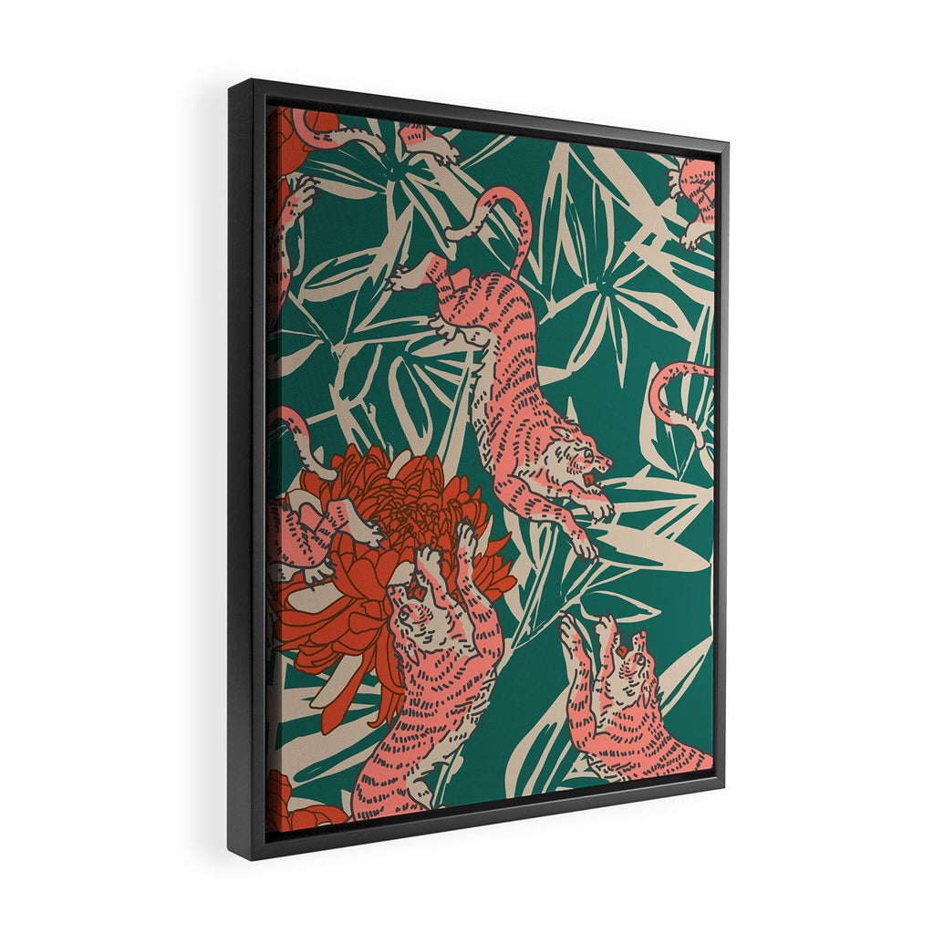 BENGAL KUMA TIGER Framed Canvas Print Gallery Image 2