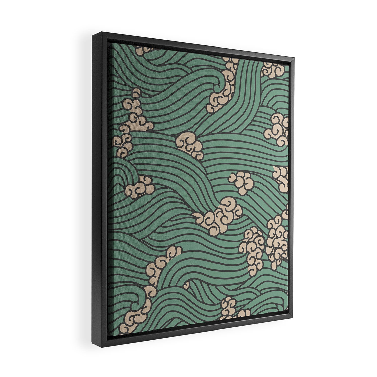 BENGAL KUMA WAVE Framed Canvas Print Gallery Image 2