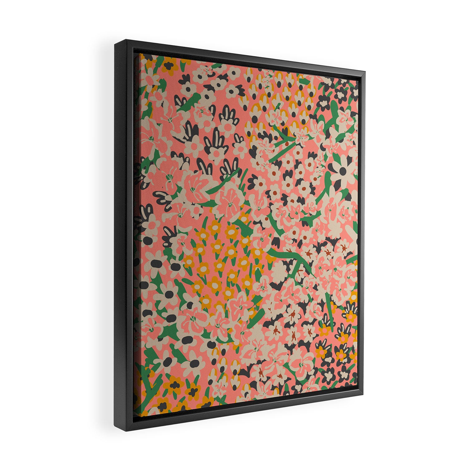 BENGAL MAYA FLORAL Framed Canvas Print Gallery Image 2