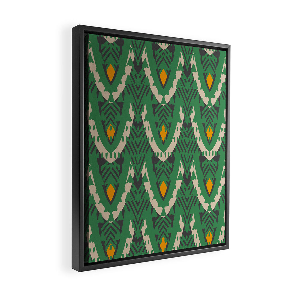 BENGAL MAYA GEO Framed Canvas Print Gallery Image 2