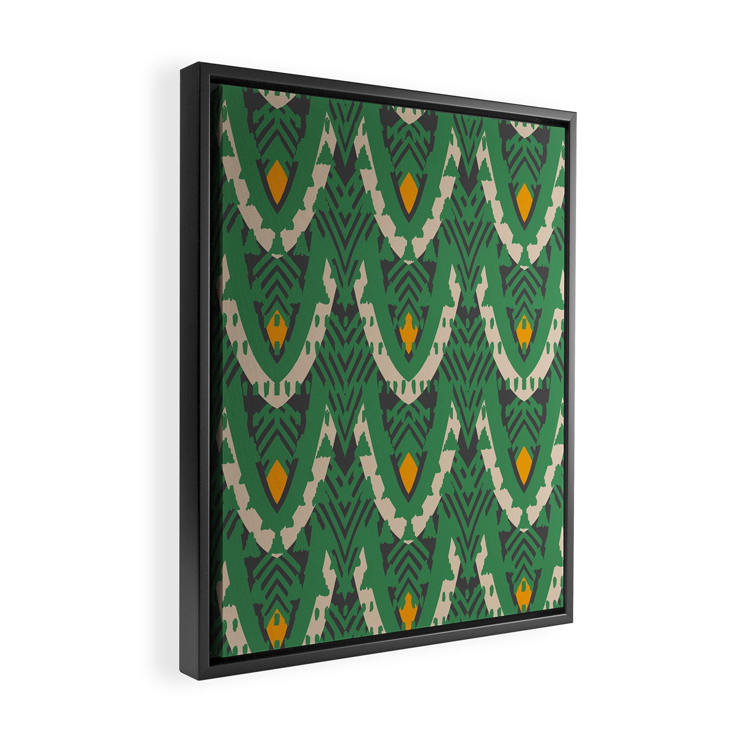 BENGAL MAYA GEO Framed Canvas Print Gallery Image 2