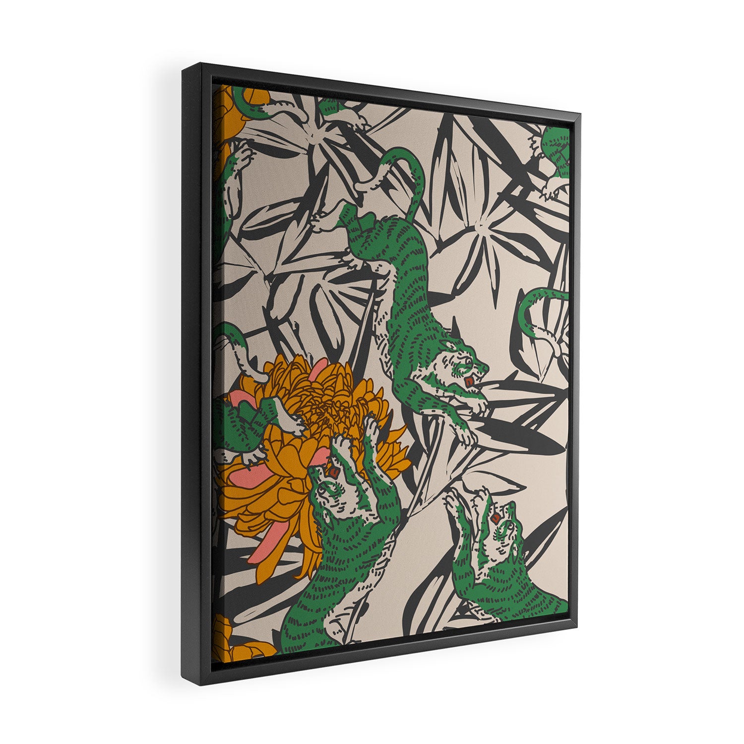 BENGAL MAYA TIGER Framed Canvas Print Gallery Image 2