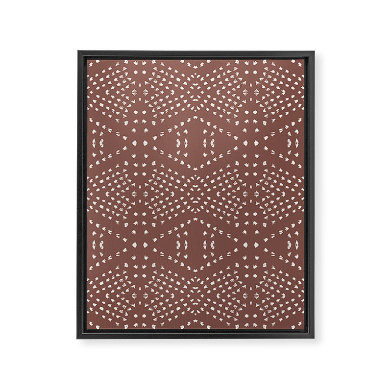 BOHO TILE CLAY Framed Canvas Print Gallery Image 8