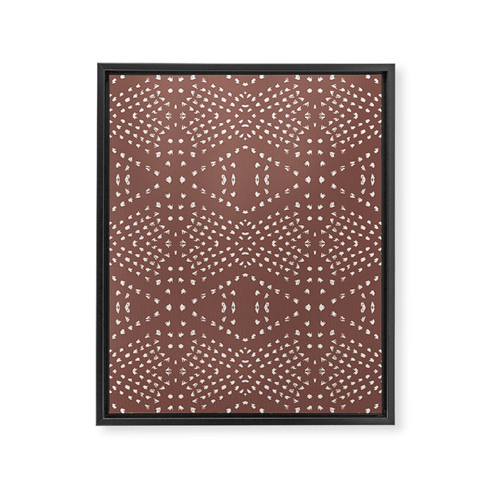 BOHO TILE CLAY Framed Canvas Print Gallery Image 1