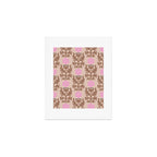 CELIE FLOWER PATCH Inspired by PANTONE 17 1230 Mocha Mousse Art Print Gallery Image 1