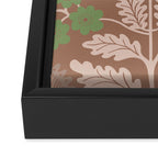 CELIE GARDEN  Inspired by PANTONE 17 1230 Mocha Mousse Framed Canvas Print Gallery Image 3
