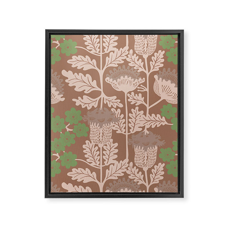 CELIE GARDEN  Inspired by PANTONE 17 1230 Mocha Mousse Framed Canvas Print Gallery Image 8