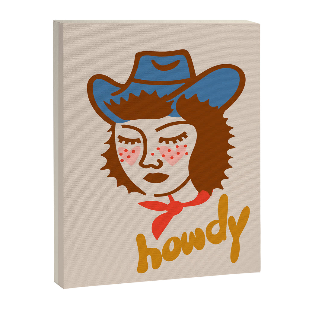 COWGIRL HOWDY Canvas Print Gallery Image 6