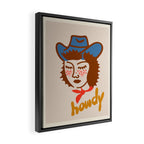 COWGIRL HOWDY Framed Canvas Print Gallery Image 2