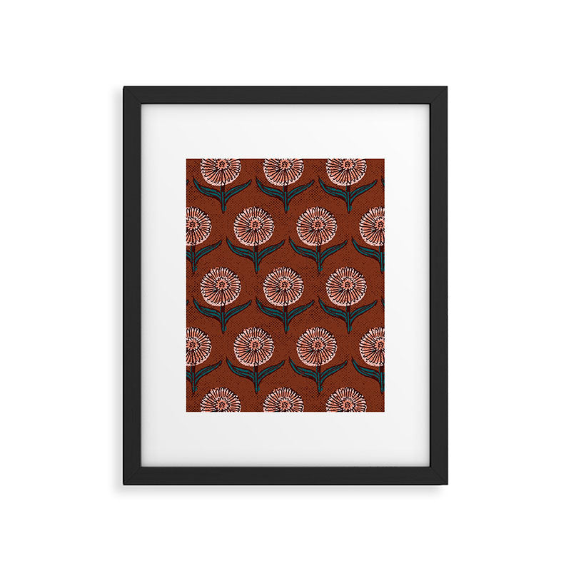 DAHLIA FLOWER Framed Art Print Gallery Image 6