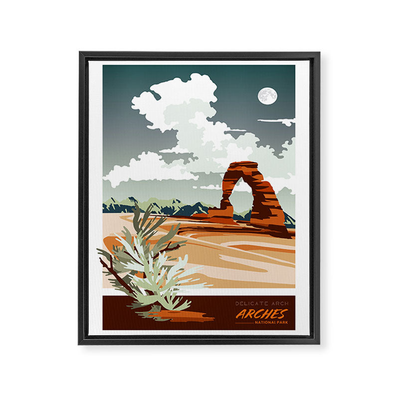 DELICATE ARCH MOAB UTAH Framed Canvas Print Gallery Image 6