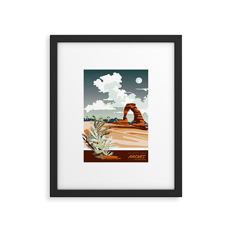 DELICATE ARCH MOAB UTAH Framed Art Print Gallery Image 1