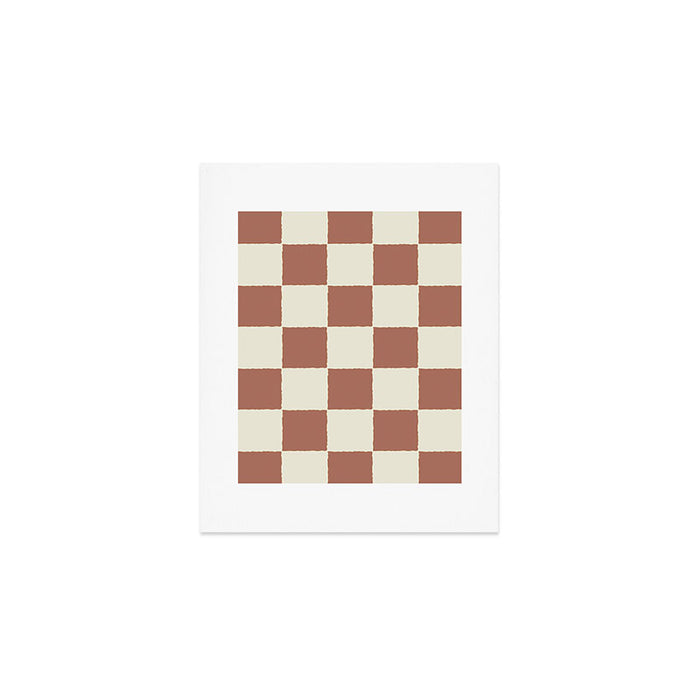 DESERT CHECKER CLAY Art Print Gallery Image 1