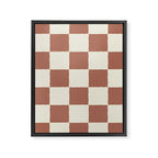 DESERT CHECKER CLAY Framed Canvas Print Gallery Image 8