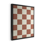 DESERT CHECKER CLAY Framed Canvas Print Gallery Image 2