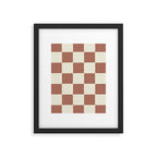 DESERT CHECKER CLAY Framed Art Print Gallery Image 6