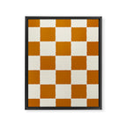 DESERT CHECKER GINGER Framed Canvas Print Gallery Image 8