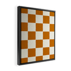 DESERT CHECKER GINGER Framed Canvas Print Gallery Image 2