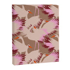 FARM FOLK SWAN Inspired by PANTONE 17 1230 Mocha Mousse Canvas Print Gallery Image 8