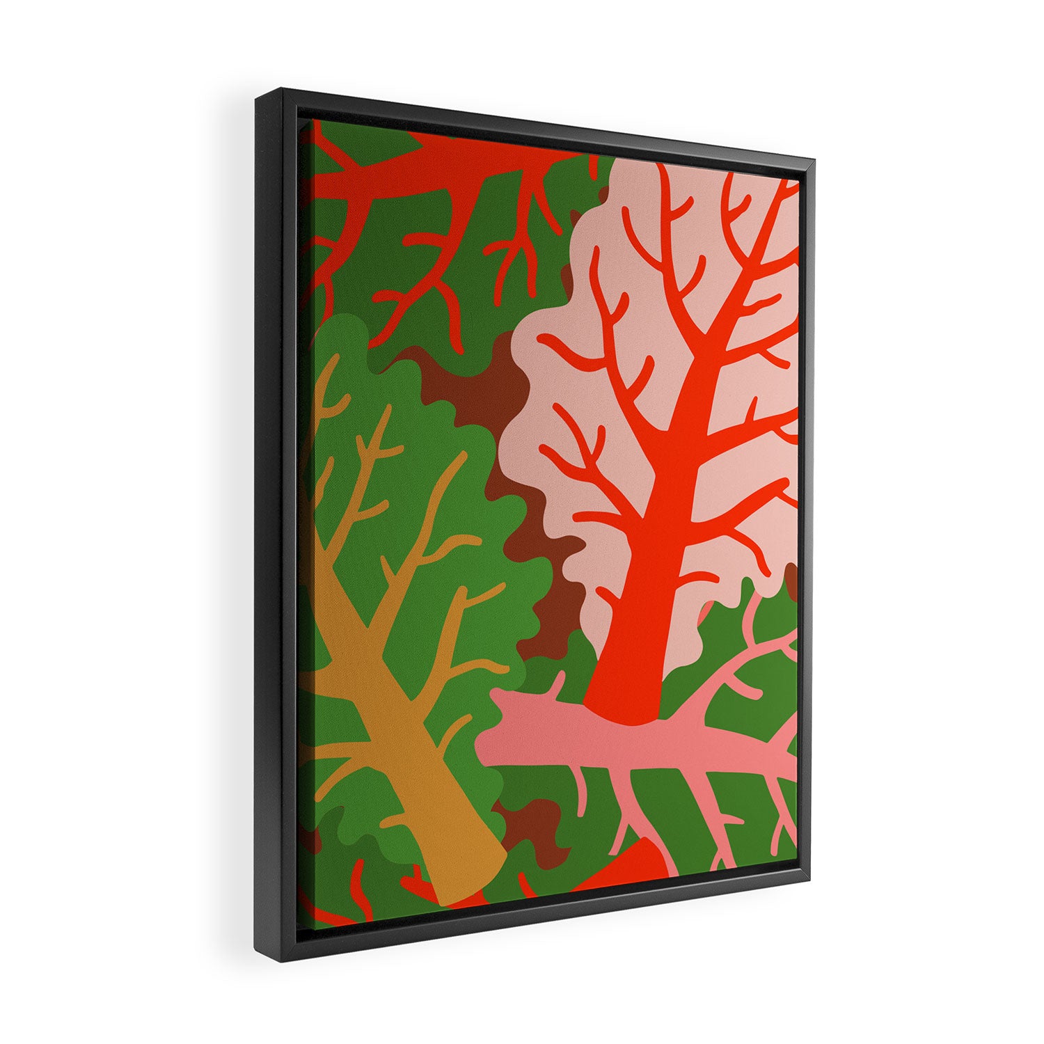 FARMFOLK COLLARD GARDEN Framed Canvas Print Gallery Image 2