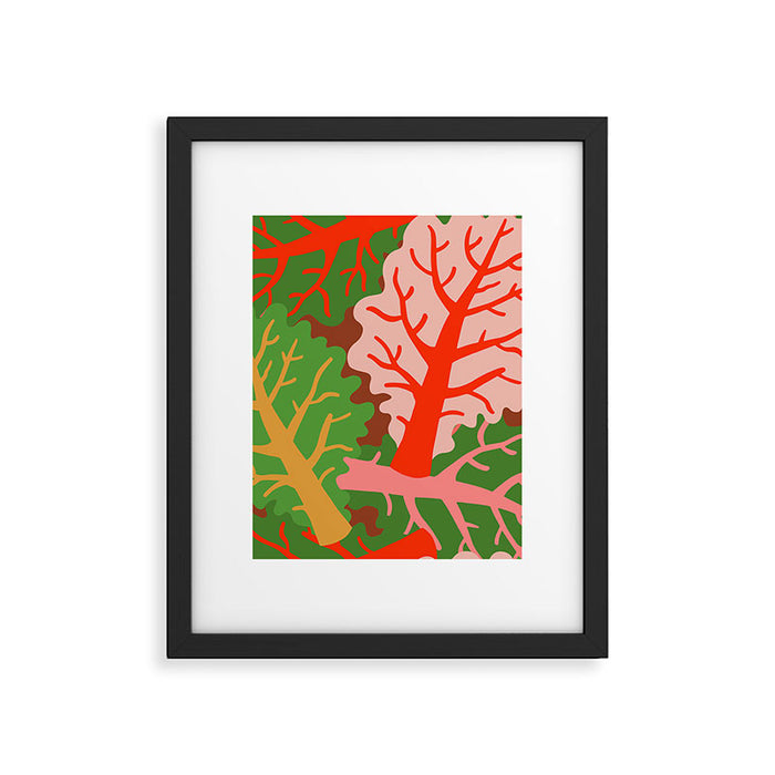 FARMFOLK COLLARD GARDEN Framed Art Print Gallery Image 1