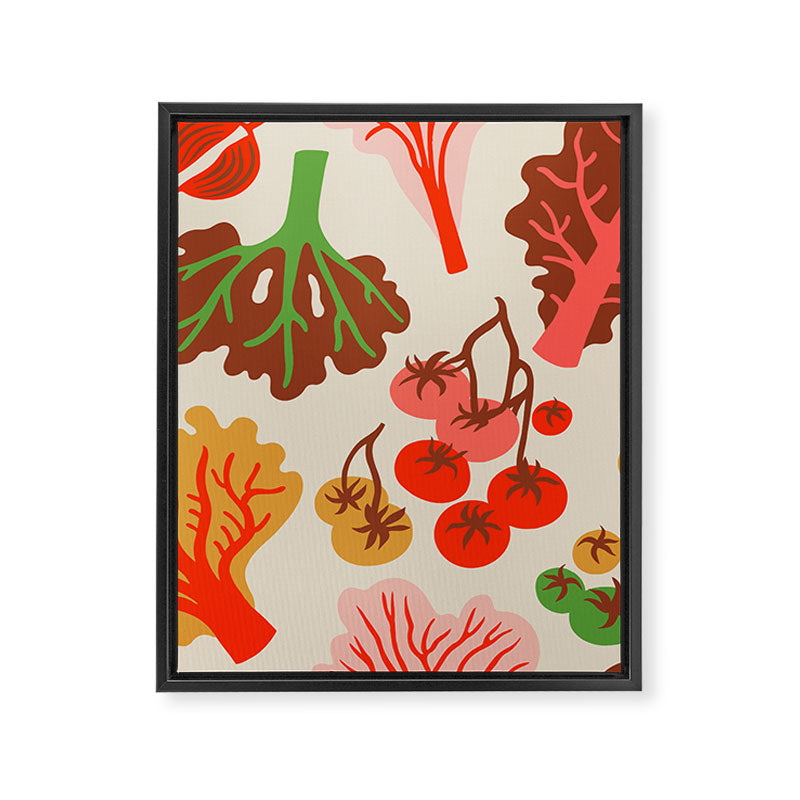 FARMFOLK SALAD Framed Canvas Print Gallery Image 8