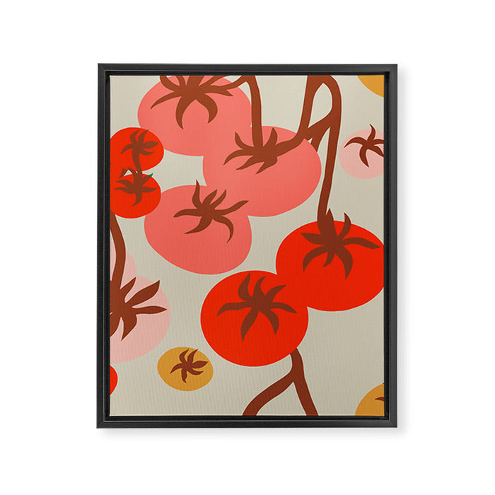 FARMFOLK TOMATO GARDEN Framed Canvas Print Gallery Image 1