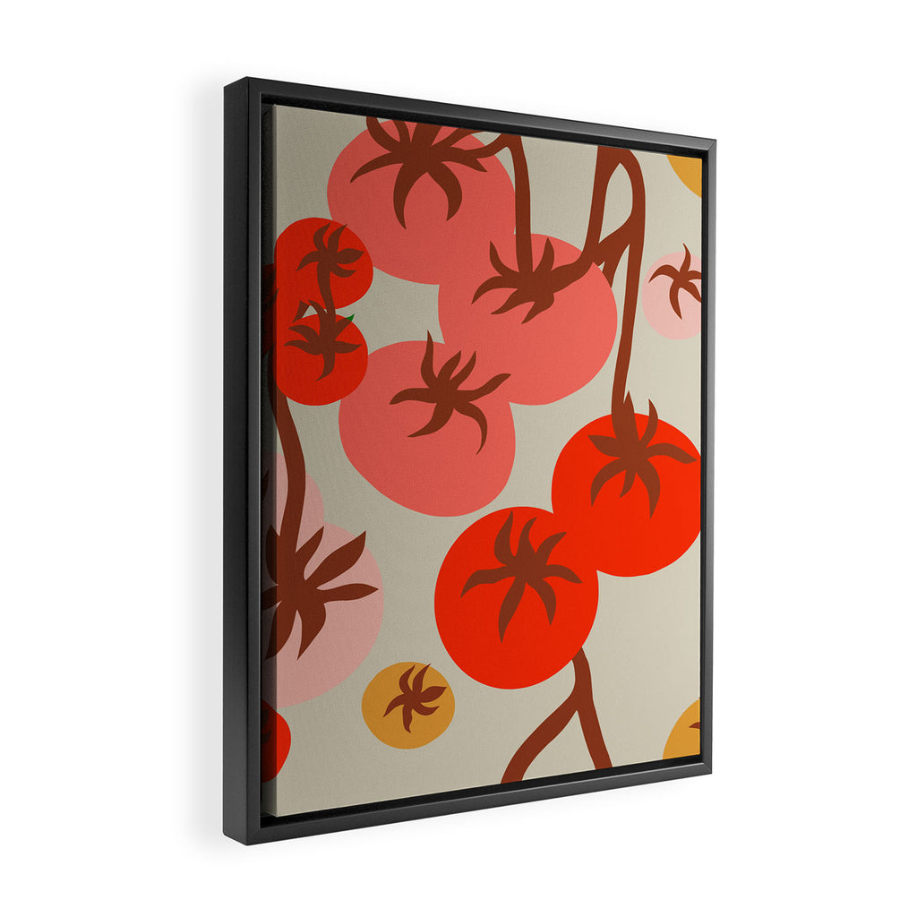 FARMFOLK TOMATO GARDEN Framed Canvas Print Gallery Image 2