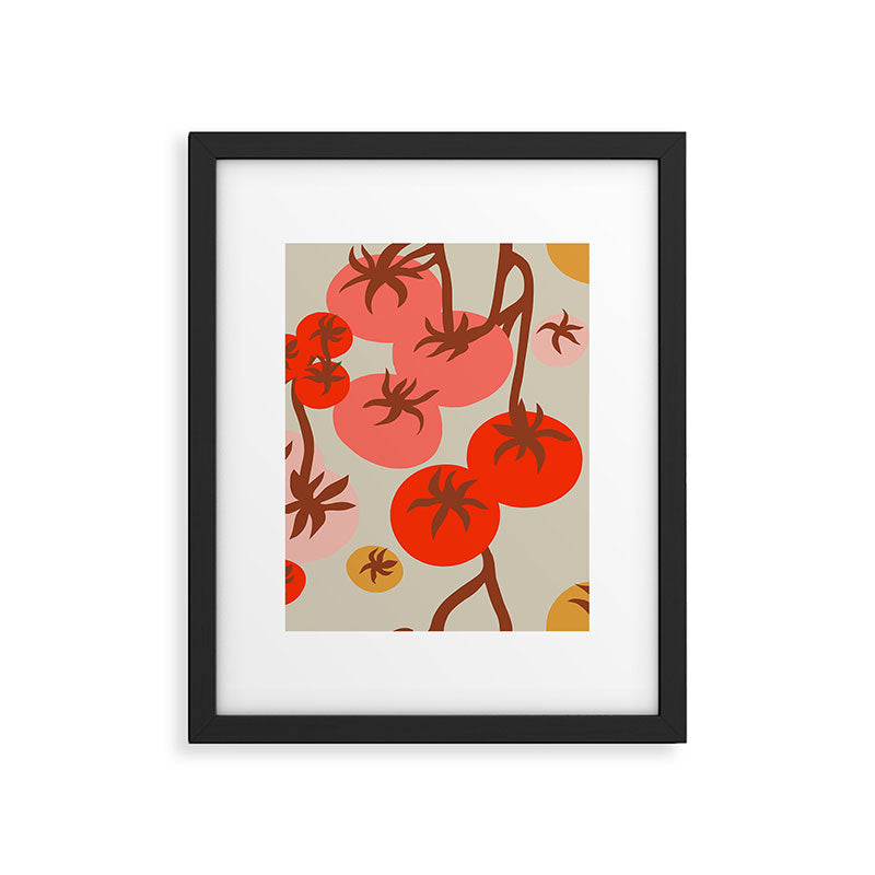 FARMFOLK TOMATO GARDEN Framed Art Print Gallery Image 6