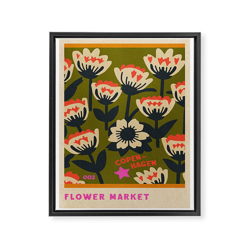 FLOWER MARKET COPENHAGEN Framed Canvas Print Gallery Image 6