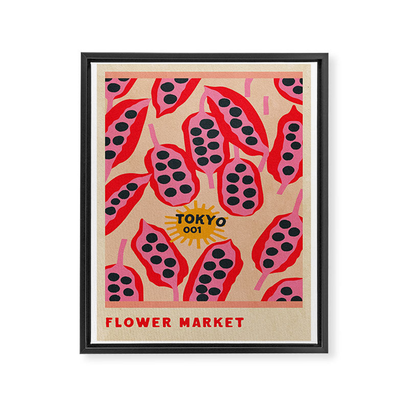 FLOWER MARKET TOKYO Framed Canvas Print Gallery Image 6