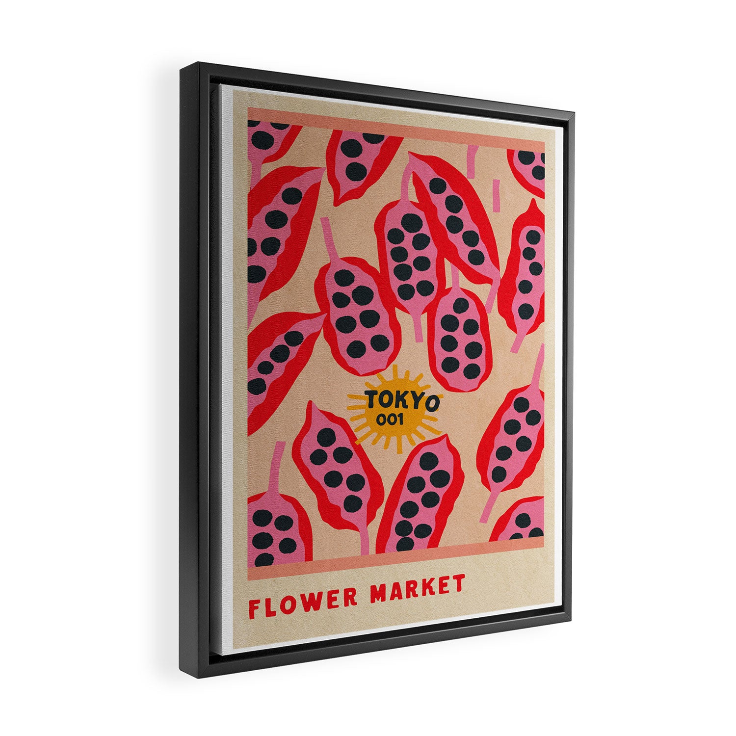 FLOWER MARKET TOKYO Framed Canvas Print Gallery Image 2