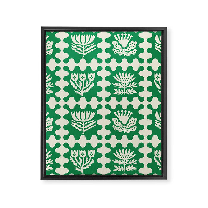 FOLKFLOWER FOREST Framed Canvas Print Gallery Image 1