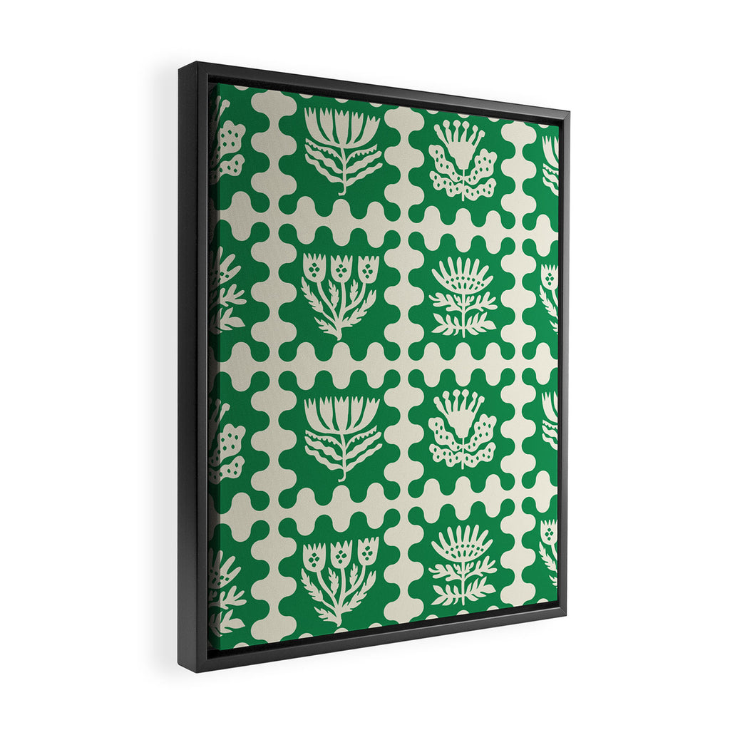 FOLKFLOWER FOREST Framed Canvas Print Gallery Image 2