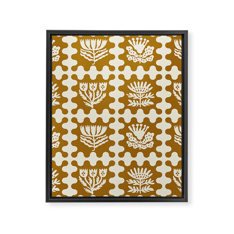 FOLKFLOWER MARIGOLD Framed Canvas Print Gallery Image 8