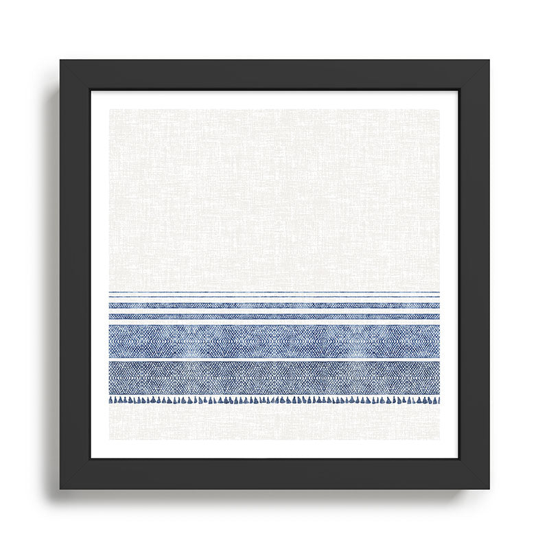 FRENCH LINEN CHAMBRAY TASSEL Framed Art Print Gallery Image 1