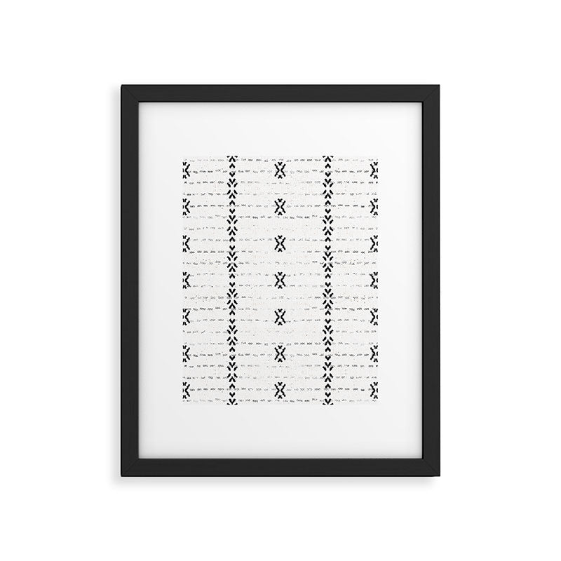 FRENCH LINEN STRIPE Framed Art Print Gallery Image 6