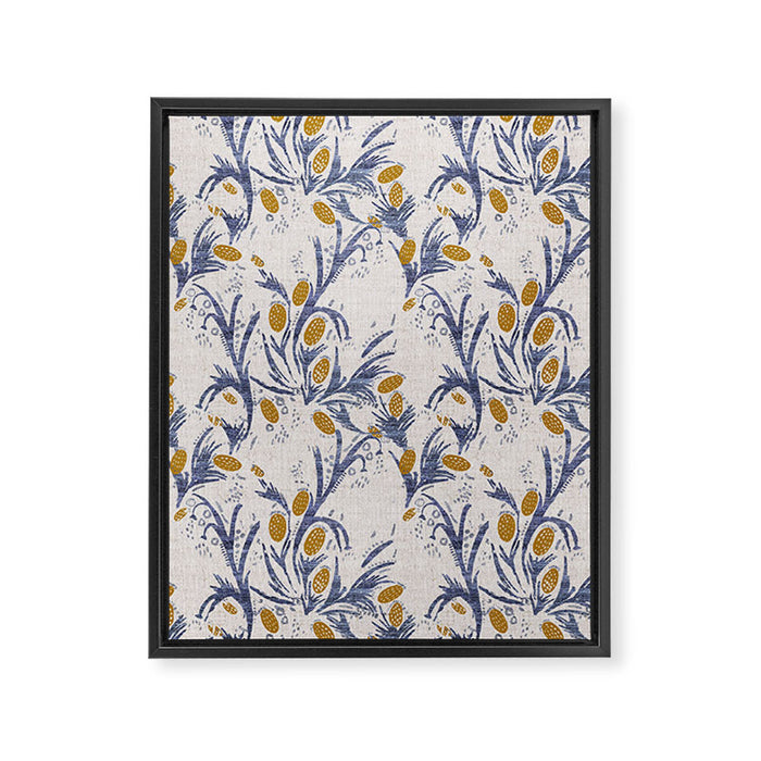 FRENCH LINEN THISTLE Framed Canvas Print Gallery Image 1