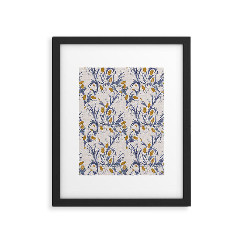 FRENCH LINEN THISTLE Framed Art Print Gallery Image 6
