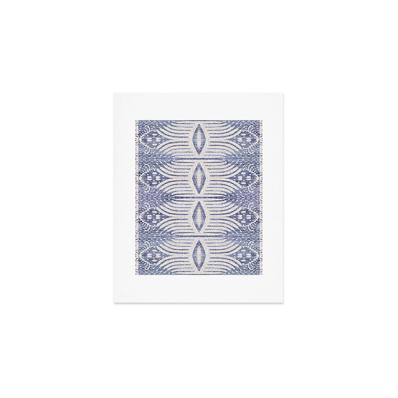 FRENCH LINEN TRIBAL IKAT Art Print Gallery Image 1