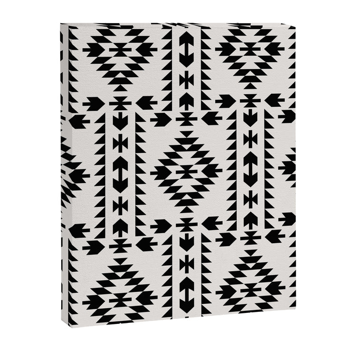 GEO PANEL WHITE Canvas Print Gallery Image 1