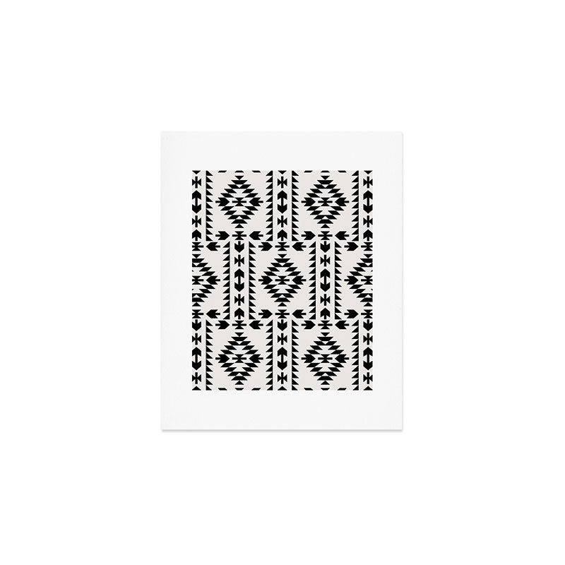 GEO PANEL WHITE Art Print Gallery Image 1