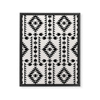 GEO PANEL WHITE Framed Canvas Print Gallery Image 8