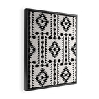 GEO PANEL WHITE Framed Canvas Print Gallery Image 2
