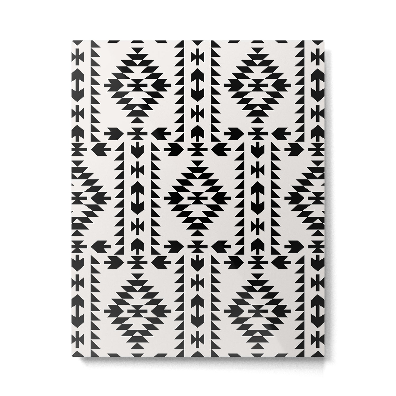 GEO PANEL WHITE Metal Print Gallery Image 6