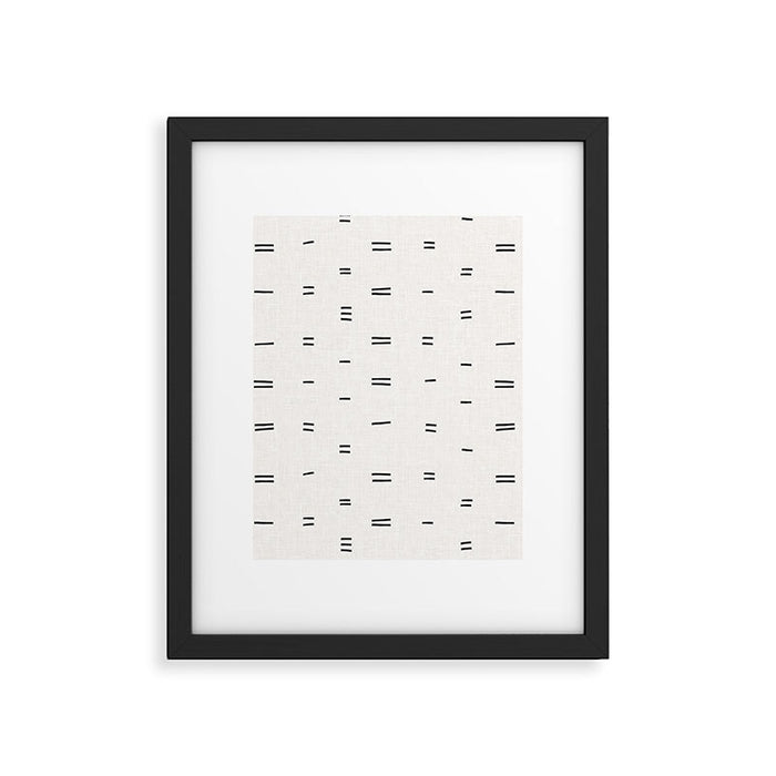 HAMMAH MUDCLOTH Framed Art Print Gallery Image 1
