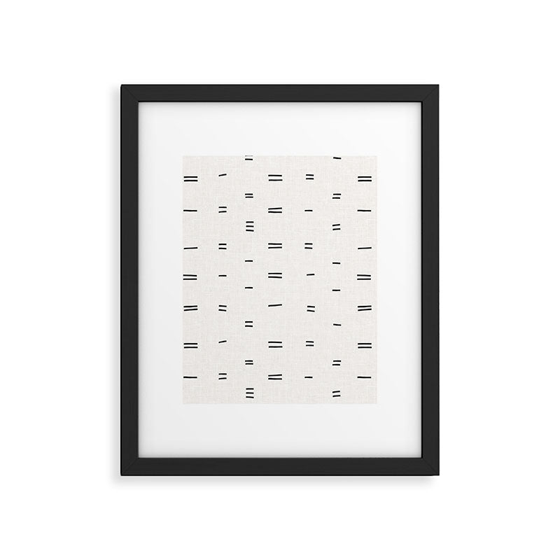 HAMMAH MUDCLOTH Framed Art Print Gallery Image 4