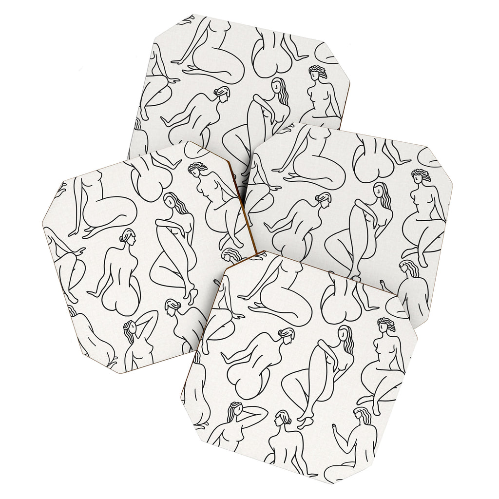 HERA LIGHT LINEN Coaster Gallery Image 1