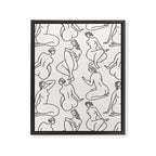 HERA LIGHT LINEN Framed Canvas Print Gallery Image 8