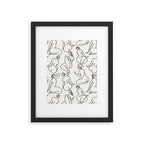 HERA LIGHT LINEN Framed Art Print Gallery Image 6